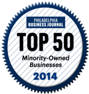Top 50 minority-owned businesses badge